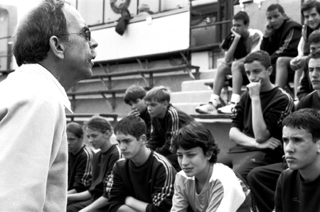Ball boys service